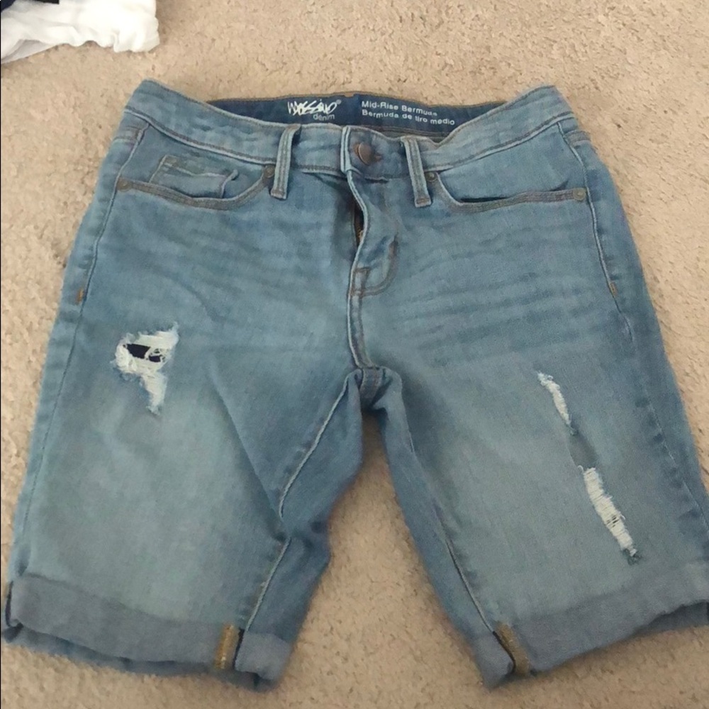 Mossimo Bermuda Jean Shorts